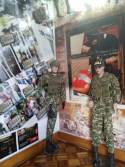 Экспозиция посвящённая войскам специального назначения, в том числе воздушным десантникам. Такие войска расположены в том числе на военной базе "Толемайда", где я работал.