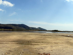 Лиман Патанемо, где водятся фламинго.
