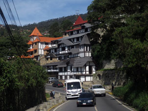 Даже на задворках, со стороны огородов, куда редко заходят туристы, выдерживается южно-германский стиль.