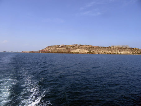 Отплываем в Карибское море от гостиницы.