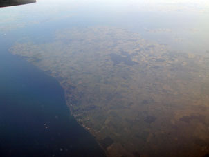 Снижение над Северным морем.