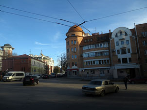 Calle Gagárina en la ciudad de Kaluga.