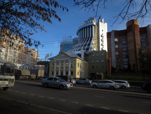Calle Gagárina en la ciudad de Kaluga.