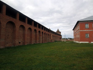 Muralla sureña del Kremlin de Kolomna.