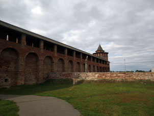 Muralla sureña del Kremlin de Kolomna.