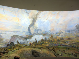Panorama del paso del río Dniepr, la batalla más relevante del año 1944.