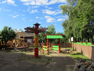 Patio de la Casa de Berendey en la ciudad de Pereslavl' Zalesski. 
