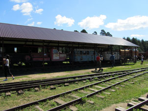 Exposición del Mueso de Transporte Ferrocarril.