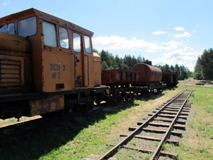 Locomotora Diesel para ferroviarios estrechos.