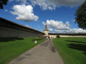 Dentro del Krom (núcleo del kremlin).