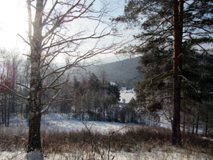 Vista desde montañas Sayany al valle Bábik.