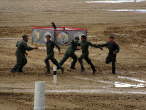 Cambio de las tripulaciones.