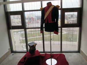 Uniforme de ulano del siglo XIX.