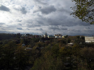 Vista a la parte antigua de la ciudad desde el mirador.
