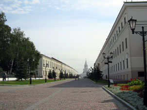 Territorio dentro del Kremlin (alcázar) de Kazáñ