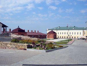 Territorio dentro del Kremlin (alcázar) de Kazáñ