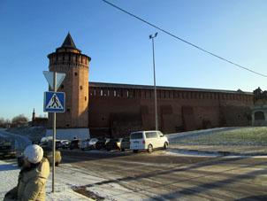 Kremlin de Kolomna en la entrada en la ciudad desde Moscú.