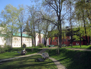 En el centro del kremlin de Rostov.