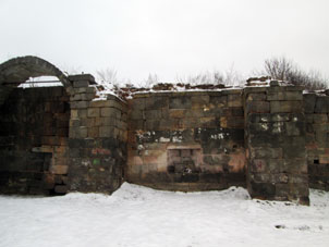 Ruina del kremlin (alcázar) de Sérpukhov.