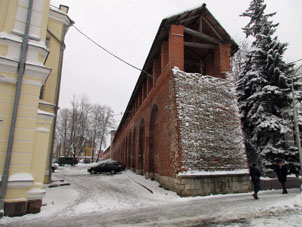 Fragmento suroccidental de la muralla del kremlin de Smolensk.