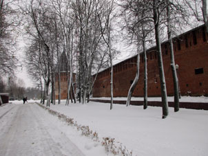 Fragmento suroccidental de la muralla del kremlin de Smolensk.