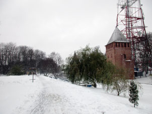 Fragmento suroccidental de la muralla del kremlin de Smolensk.