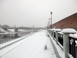 Malecón del kremlin de Smolensk.