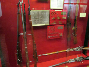 Fusiles del inicio del siglo XX en el Museo de Armas en el Kremlin de Tula.