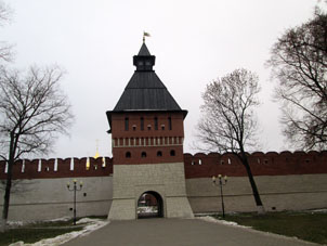 Kremlin (alcázar) de Tula por fuera.