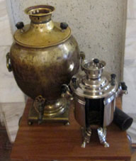 Exposición en el Museo de Samovar en el Kremlin (Alcázar) de Tula.