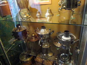 Exposición en el Museo de Samovar en el Kremlin (Alcázar) de Tula.