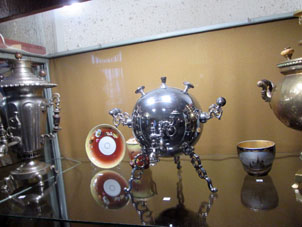 Exposición en el Museo de Samovar en el Kremlin (Alcázar) de Tula.