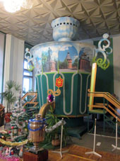 Exposición en el Museo de Samovar en el Kremlin (Alcázar) de Tula.