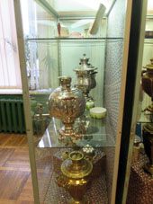 Exposición en el Museo de Samovar en el Kremlin (Alcázar) de Tula.