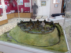 Maquete del Kremlin (alcázar) de Vólok de Lama (Volokolamsk).