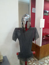 Cota de malla medieval rusa en el museo histórico-etnográfico del municipio de Volokolamsk.