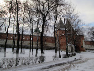 Kremlin (alcázar) de Zaraysk por fuera.
