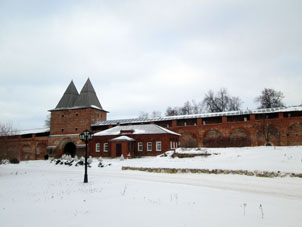 Recinto interior del kremlin de Zaraysk.