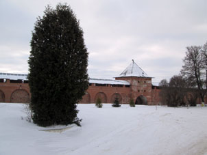 Recinto interior del kremlin de Zaraysk.