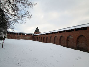 Recinto interior del kremlin de Zaraysk.