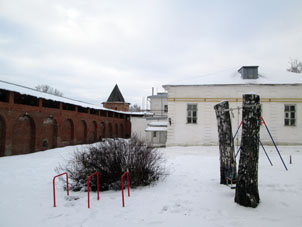Recinto interior del kremlin de Zaraysk.