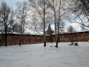 Recinto interior del kremlin de Zaraysk.