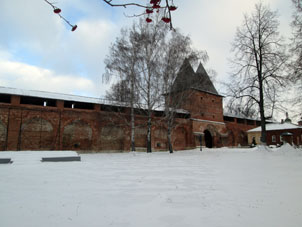 Recinto interior del kremlin de Zaraysk.