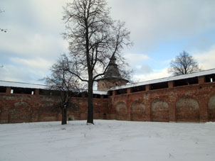 Recinto interior del kremlin de Zaraysk.