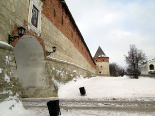 Alcázar de Zaraysk por fuera.