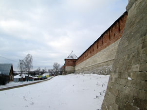 Alcázar de Zaraysk por fuera.