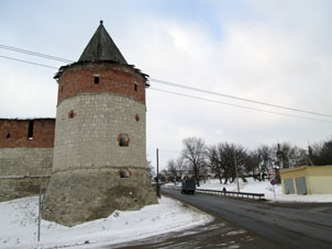 Alcázar de Zaraysk por fuera.