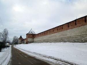 Alcázar de Zaraysk por fuera.