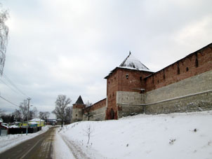 Alcázar de Zaraysk por fuera.