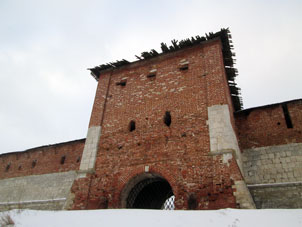 Alcázar de Zaraysk por fuera.